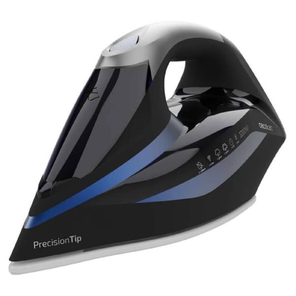 Cecotec Steam iron with 3200 W pump, double steam output, 285 g/min steam stroke and ultra-slippery anodised soleplate for maximum durability.