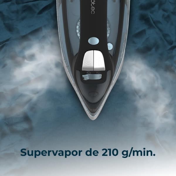Cecotec Steam iron with 2600 W, steam shot 210 g/min and heavy-duty soleplate with perfect glide.