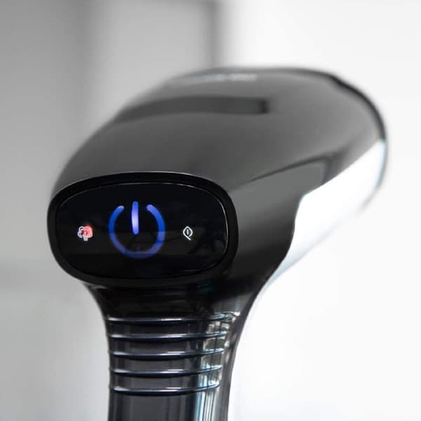 Cecotec 1400-W garment steamer, 25-g/min continuous steam rate, 2 steam modes, Eco mode, anti-scale filter and 19-minute run time.