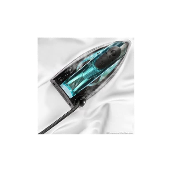 Cecotec 1200 W travel iron, 15 g/min continuous steam and 53 g/min steam burst. Dual voltage system.