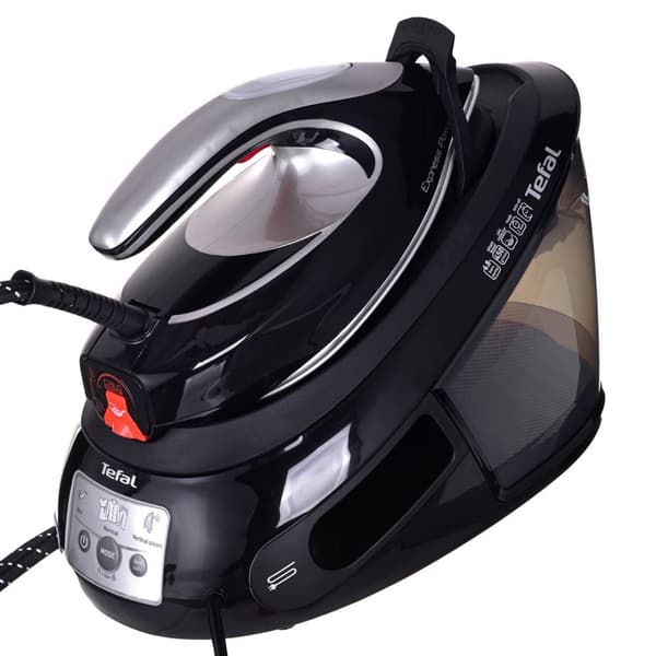 Tefal SV8062, 1,8 L Durilium AirGlide Autoclean strygesål Sort, Sølv
