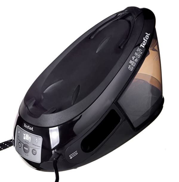 Tefal SV8062, 1,8 L Durilium AirGlide Autoclean strygesål Sort, Sølv
