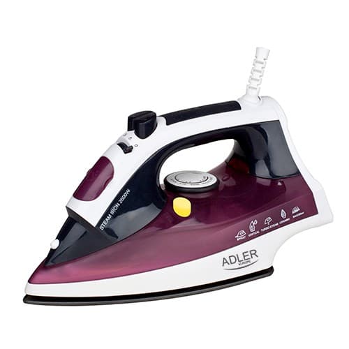 Adler AD 5022 Dry & Höyrysilitysrauta Keraaminen pohja, violetti, 2200 W