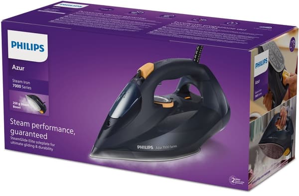 Philips 7000 series DST7060/20 HV dampstrygejern blå/gul