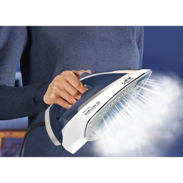 Strykjärn - CALOR - FV6812C0 - Press 260 g/min - Ångflöde 50 g/min - Patenterad sula - Ekonomiskt läge - Tillverkad i Frankrike