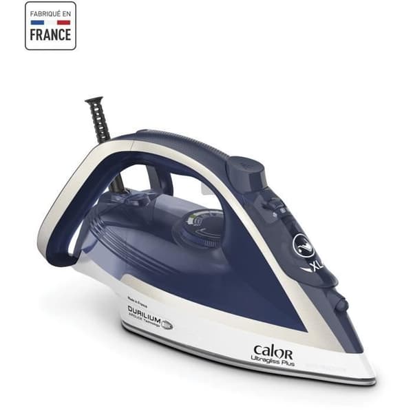 Strykjärn - CALOR - FV6812C0 - Press 260 g/min - Ångflöde 50 g/min - Patenterad sula - Ekonomiskt läge - Tillverkad i Frankrike