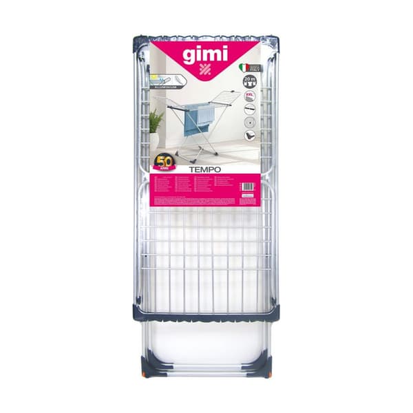 Tørrestativ Gimi Tempo Grå Aluminium 168 x 56 x 117 cm
