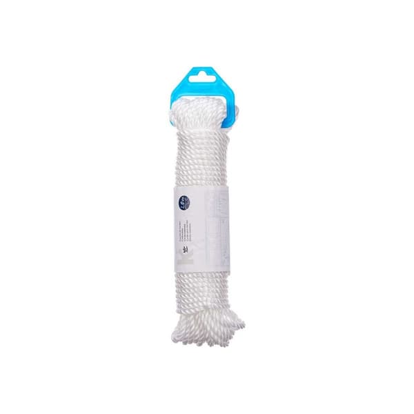 Tvättlina Vit Plast 20 m (24 antal)