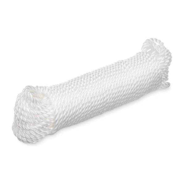 Tvättlina Vit Plast 20 m (24 antal)
