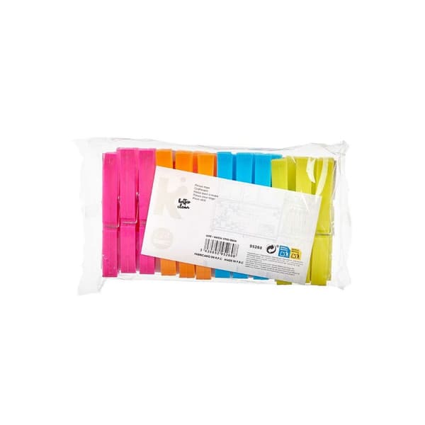 Klädnypor Multicolour Plast 24 Delar Set (24 antal)