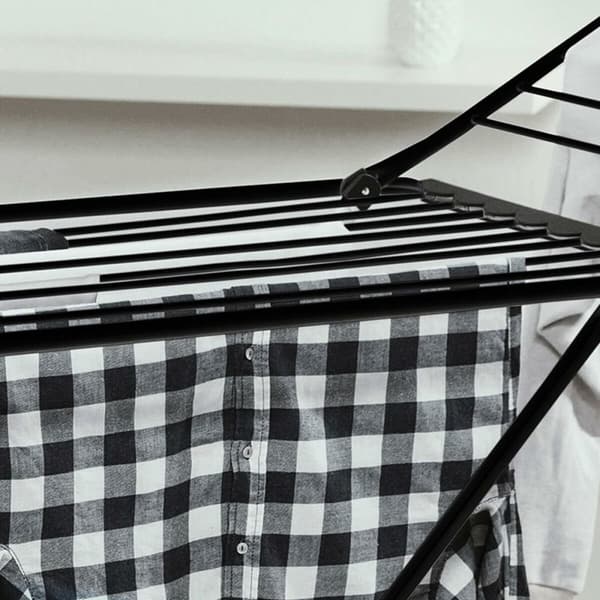 Sammenfoldeligt Tørrestativ Vileda Extra Black 174090 174 x 56 x 116 cm