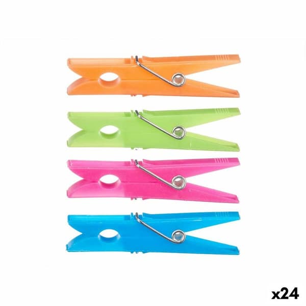 Klädnypor Multicolour Plast 24 Delar Set (24 antal)