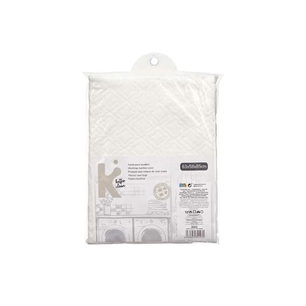 Beskyttelsecover til vaskemaskine Hvid 63 x 58 x 85 cm Med puder (12 enheder)