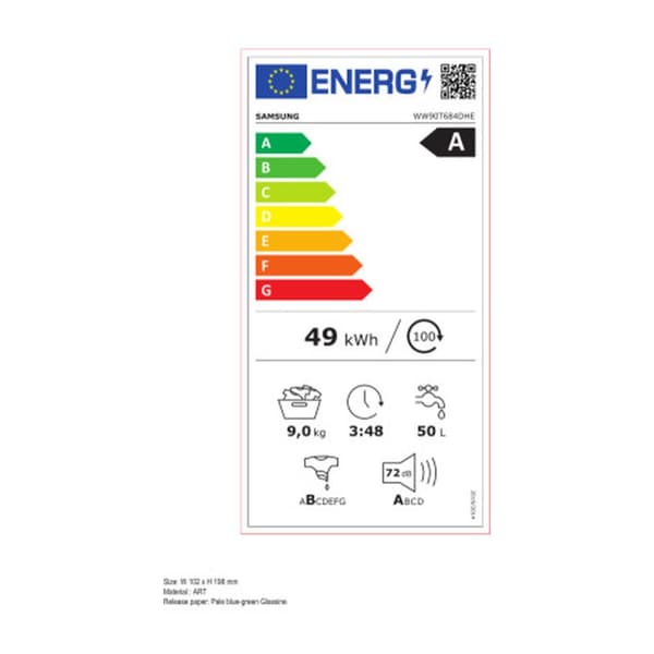 Vaskemaskine Samsung WW90T684DHE/S3 60 cm 1400 rpm 9 kg