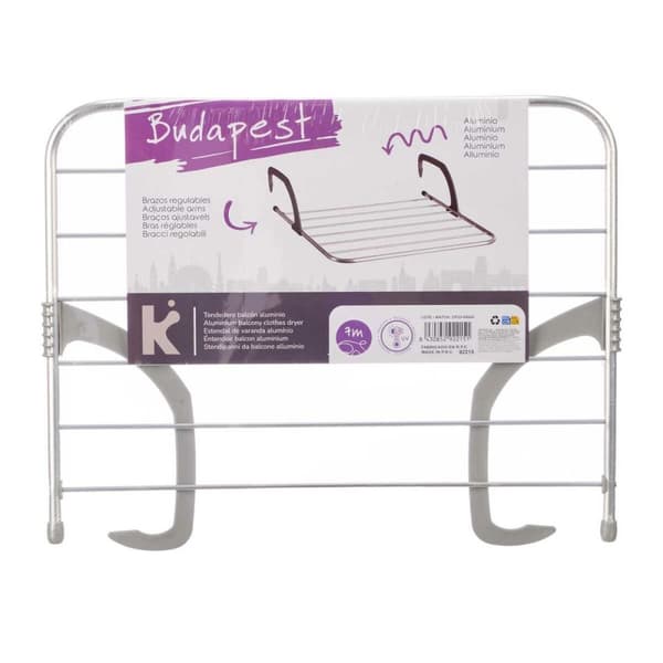 Klessnor Kipit WR1013D Hvit Sølv Lysegrp Mørke Grå Aluminium Plast 62,5 x 50 x 16,5 cm