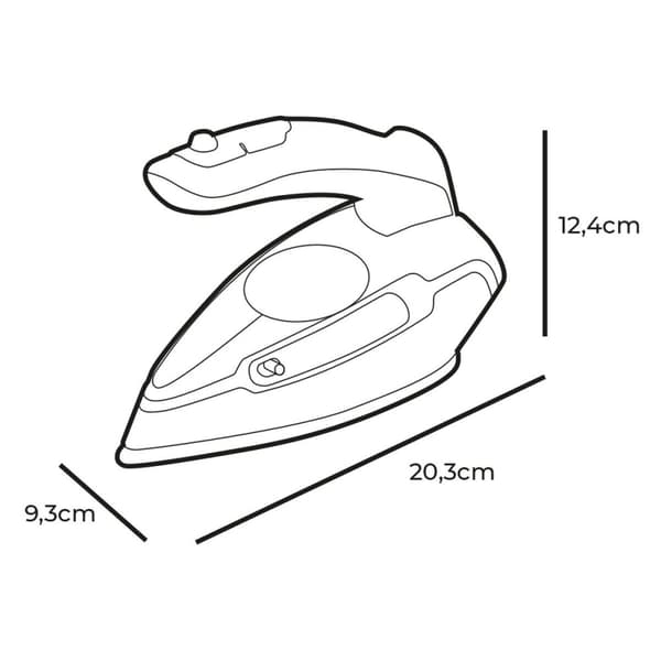 Höyrysilitysrauta EDM 07305 Sininen Matkustus