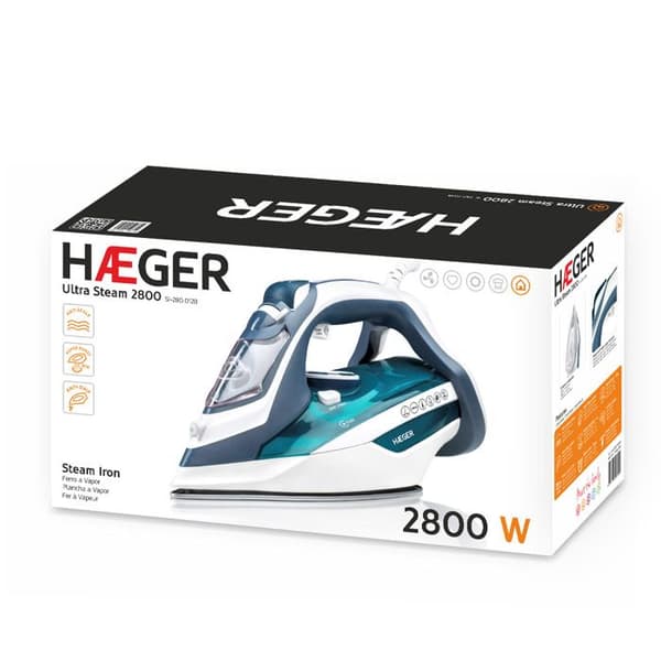 Ångstrykjärn Ultra Steam keramisk stryksulan - 2800W - HAEGER