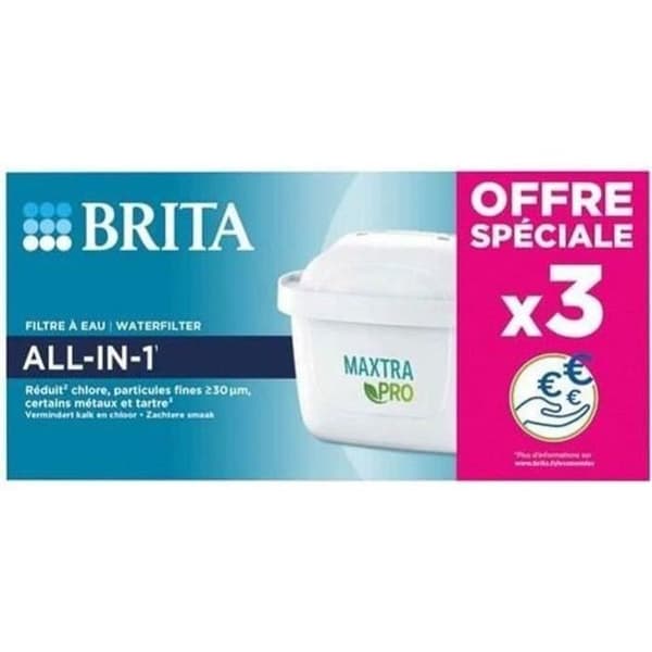 Brita vattenfilterpatron Förpackning med 3 MAXTRA PRO filterpatroner