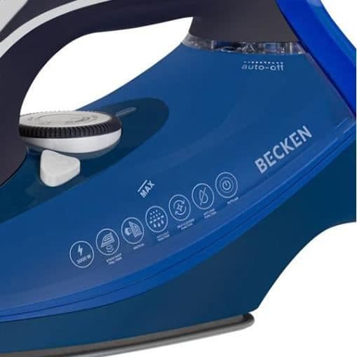 Becken ångstrykjärn Effekt 3000W - Keramisk stryksulan - 120 g/min ånga - BSI3860