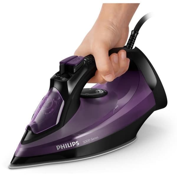 PHILIPS Iron 5000 series DST5030/80, 2400W, pressning 180 g/min, ångeffekt 45 g/min, SteamGlide Plus-sula