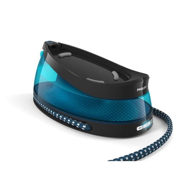 Philips PerfectCare ångstrykstation, keramisk sula, konsistens 120 g/min, 2400 W, blå (GC7846/80)