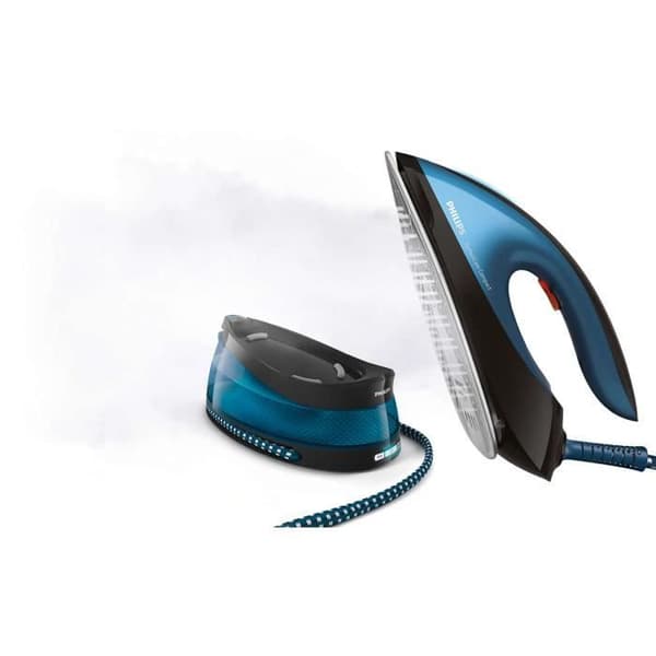 Philips PerfectCare ångstrykstation, keramisk sula, konsistens 120 g/min, 2400 W, blå (GC7846/80)