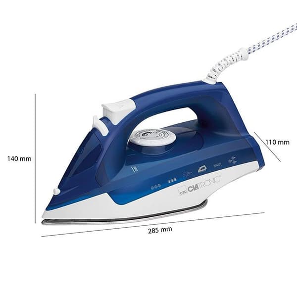 Ångstrykjärn - CLATRONIC - DB 3704 - 2200W - Avkalkningssystem - Rostfri sula