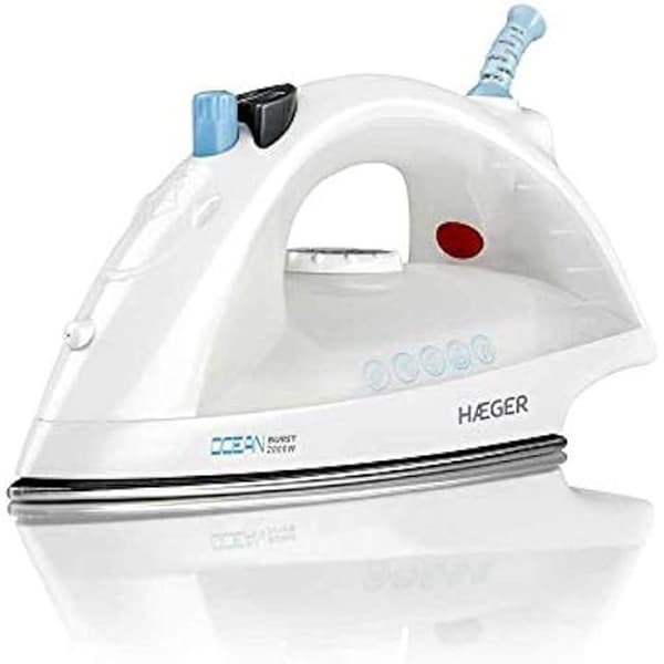 Strykjärn - HAEGER - Ocean Burst - 2000 W - Rostfri stålsula - Justerbar ånga