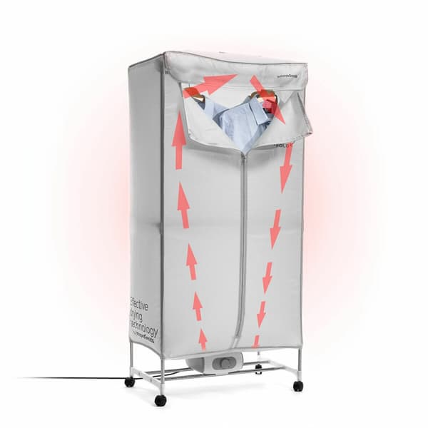 Bærbar elektrisk tørretumbler med 2 højder Dupledry InnovaGoods 1200 W