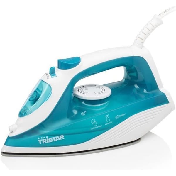 TRISTAR ST-8300 strykjärn - Keramisk sula - Justerbar ånga - 2000W