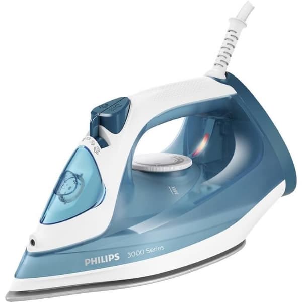 Philips ångstrykjärn i 3000-serien, keramik, 30 g/min konstant ångflöde, 2100 W, blå (DST3011/20)