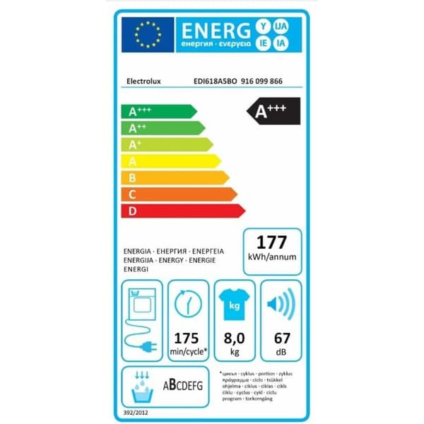 Kondensationstork Electrolux EDI618A5BO