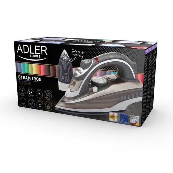 Adler Ad 5030 Dampstrygejern 3000w Søvfarvet
