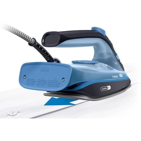 BRAUN FI3194 BK FreeStyle 3 - Ångstrykjärn - Effekt 2400 W - Konstant ånga 45 g/min Pressning 200 g/min - SuperCeramic stryksulan