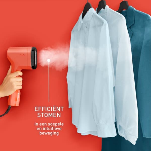 Tefal DT2022 Pure POP Hand Garment Steamer Coral