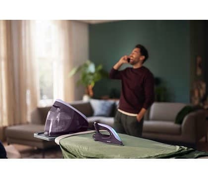 Philips 7000 series PSG7050/30 dampstrygestation 2100 W 1,8 L SteamGlide Elite strygesål Violet