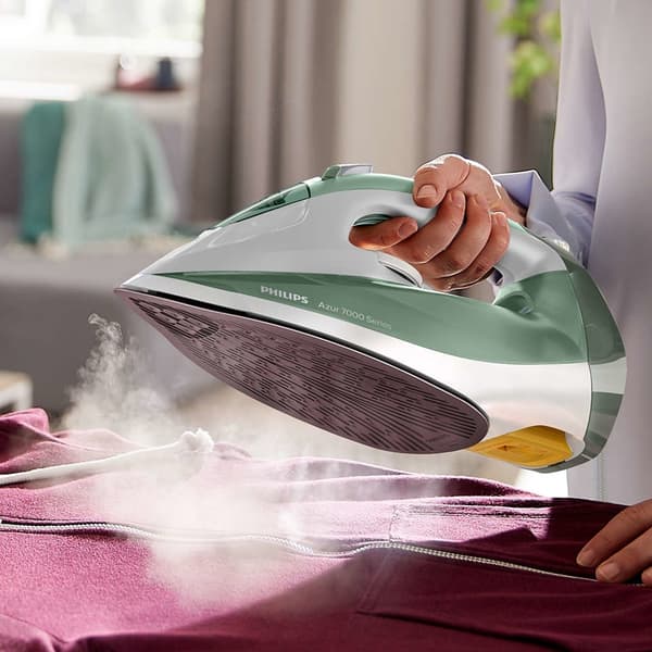 Philips 7000 series DST7012/70 strygejern Dampstrygejern SteamGlide Plus sålplade 2600 W Grøn, Grå
