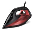 Miniatyrbillede 1 af 2: Philips 7000 series DST7022/40 strygejern Dampstrygejern SteamGlide Plus strygesål 2800 W Sort, Rød