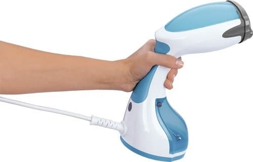 MPM MZP-01 Ångstrykjärn i rostfritt stål 1200 W Blå, Satinstål, Transparent, Vit
