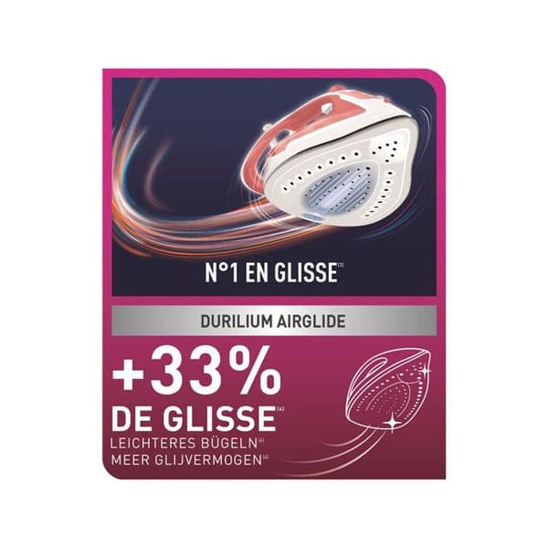Strykjärn - CALOR - EASYGLISS PLUS FV5705C0 - Ångflöde 40g/min - Pressning 185g/min - 2400W