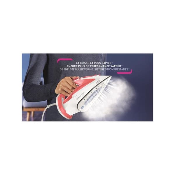 Strykjärn - CALOR - EASYGLISS PLUS FV5705C0 - Ångflöde 40g/min - Pressning 185g/min - 2400W