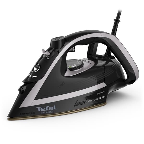 Tefal Puregliss FV8062E0 silitysrauta Kuiva & Höyrysilitysrauta Durilium AirGlide Autoclean pohja 3000 W musta, harmaa