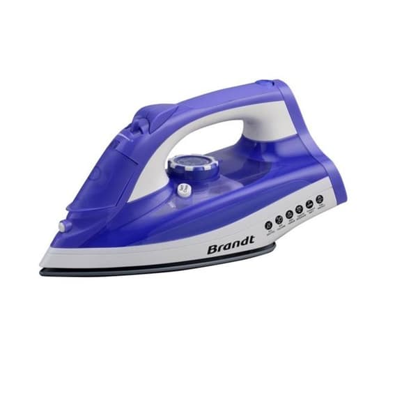 BRANDT - Strykjärn - 2200 W - ångflöde 25g/mm - ångfunktion 150g/min - genomskinlig lila/vit - BFV20V