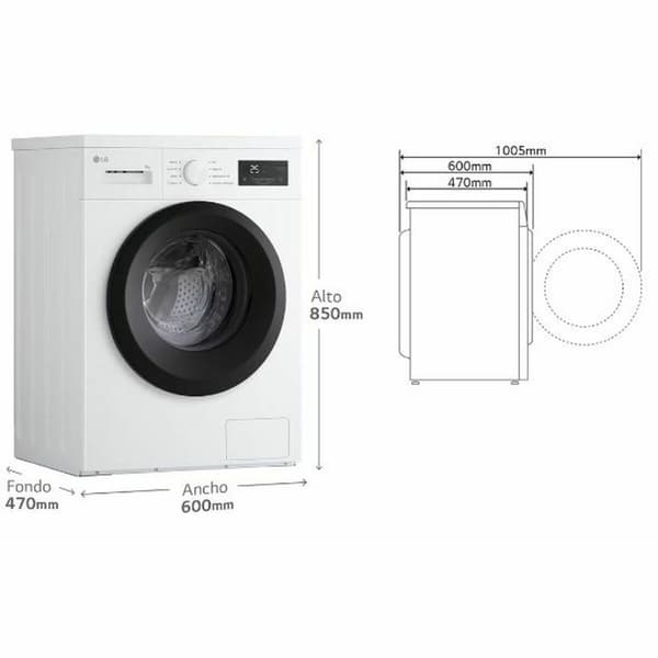 Vaskemaskine LG 1400 rpm 8 kg