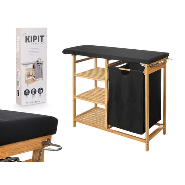 Strykbräda Kipit 1443FL BAMBOO Svart Tyg Bambu