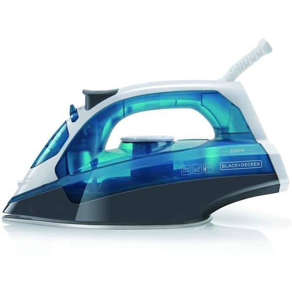 BLACK+DECKER BXIR2200E 2200W strykjärn, 120g/min ångstråle, 280ml kapacitet, anti-kalkfilter