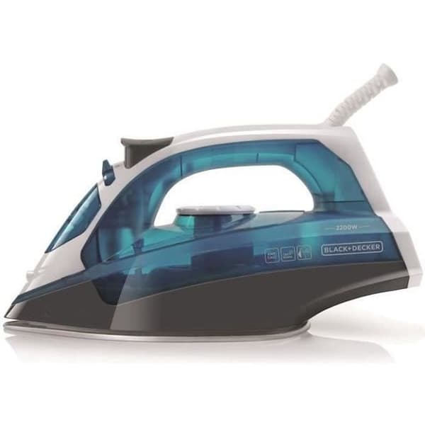 BLACK+DECKER BXIR2200E 2200W strykjärn, 120g/min ångstråle, 280ml kapacitet, anti-kalkfilter