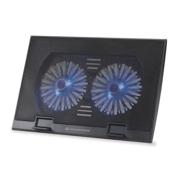 Conceptronic Thana 02B, 43,2 cm (17"), 2 stycken, 12,5 cm, 1000 rpm, svart, järn, plast Svart