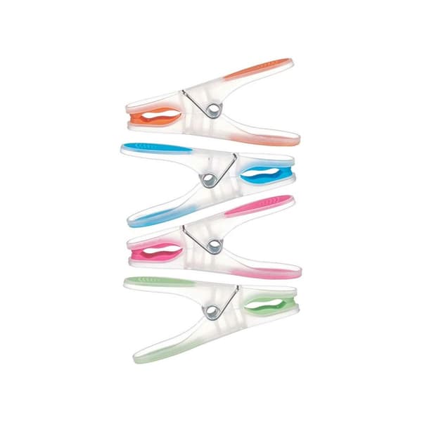 Klädnypor Multicolour Silikon Plast 20 Delar Set (24 antal)