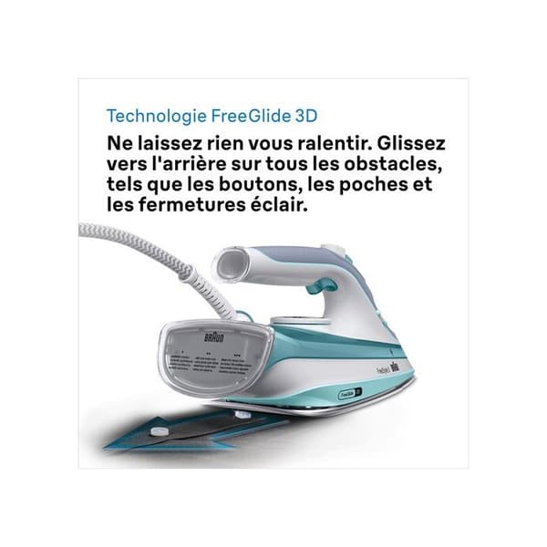 BRAUN TEXSTYLE 3 SI 5017 GR ÅNGJÄRN KERAMISK SOLENOID 2700 W G